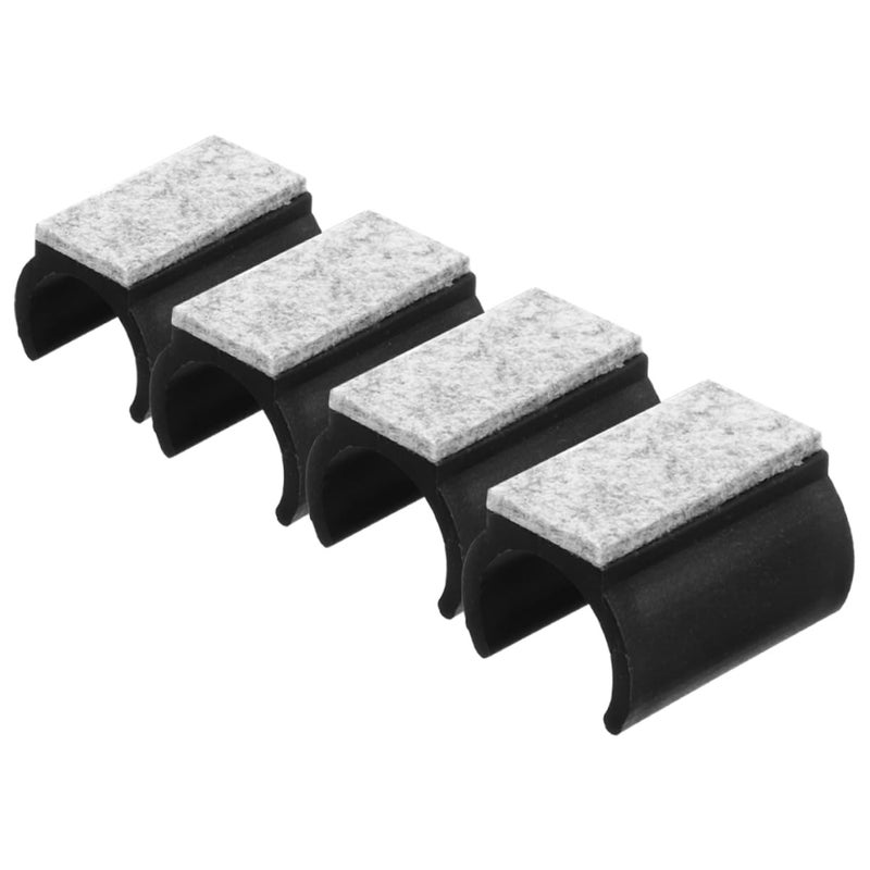 U Shaped Felt Chair Leg Pads 4Pcs Furniture Protectors For Hardwood Floors Noise Reducing Durable Cushioning - Image 2