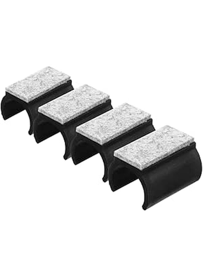 U Shaped Felt Chair Leg Pads 4Pcs Furniture Protectors For Hardwood Floors Noise Reducing Durable Cushioning - Image 1