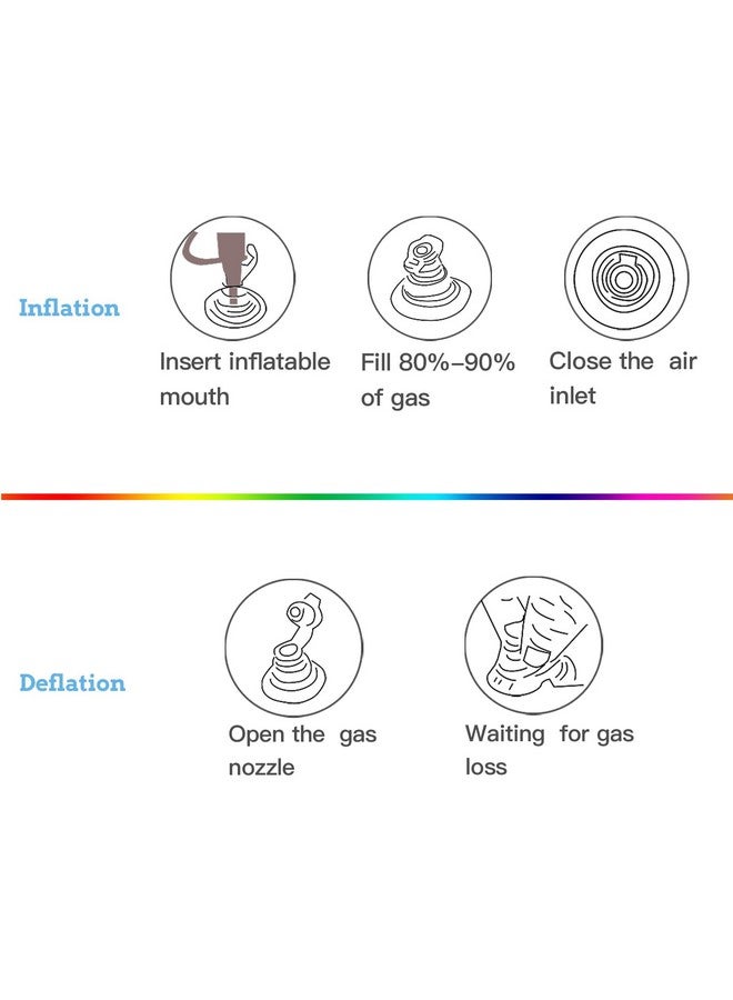 Novelty Place نرد عملاق قابل للنفخ 13 بوصة من نوفلتي بليس، عبوة من 2، نرد عملاق أبيض وأسود للألعاب اللوحية الداخلية والخارجية، لودو وحفلات المسبح - Image 5