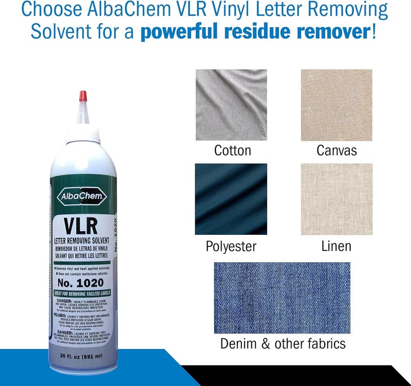 AlbaChem Heat Transfer Vinyl Remover for Fabrics 20 fl. oz - Image 4
