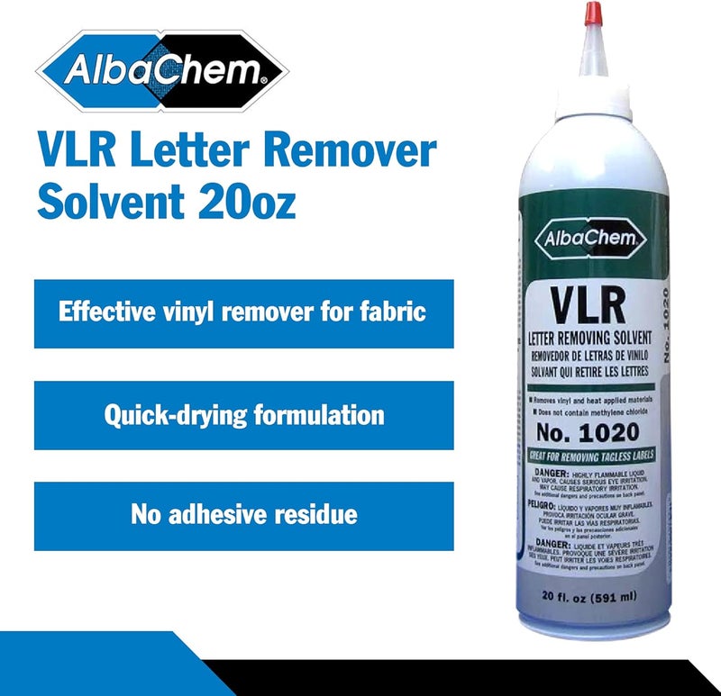 AlbaChem Heat Transfer Vinyl Remover for Fabrics 20 fl. oz - Image 1