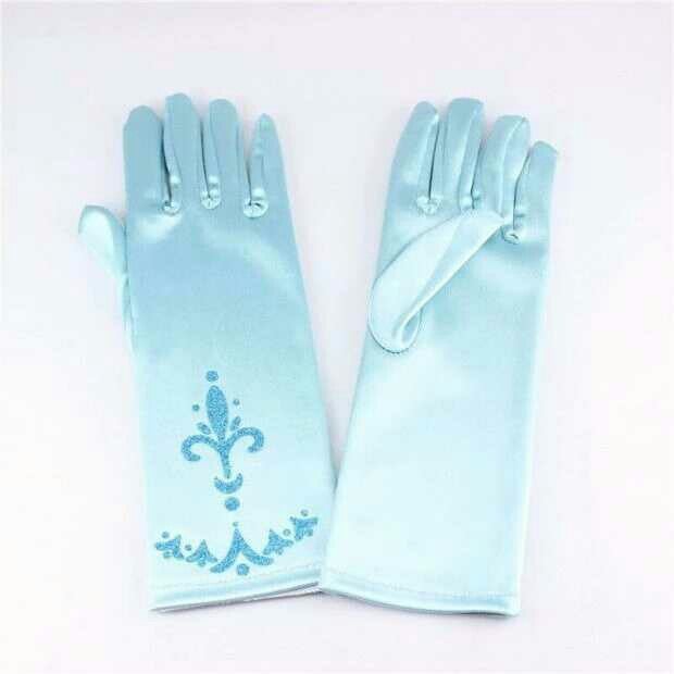 Generic Kids Cartoon Crown Wand Hair Accessory Blue gloves