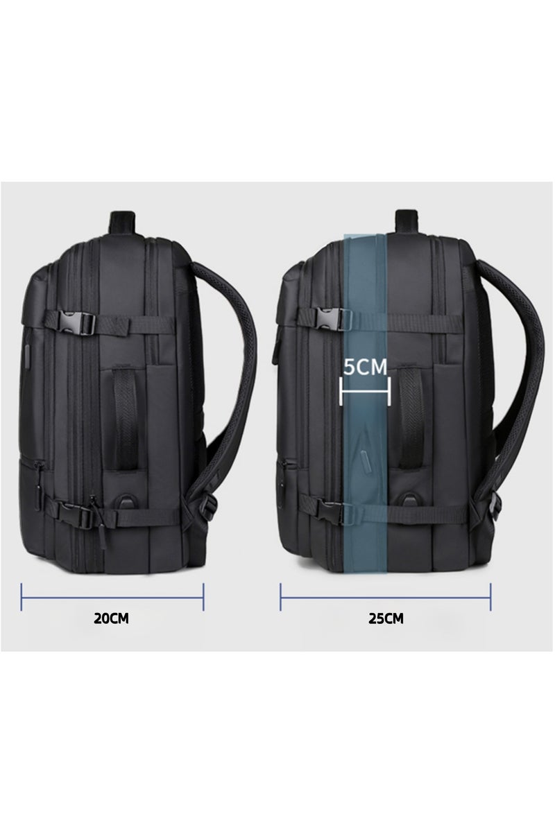 لبونير حقيبة ظهر مقاومة للماء للكمبيوتر المحمول، حقيبة ظهر للسفر، حقيبة ظهر للرجال، حقيبة ظهر للنساء، حقيبة ظهر قابلة للتوسيع ذات سعة كبيرة وحقيبة ظهر للأمتعة - Image 4