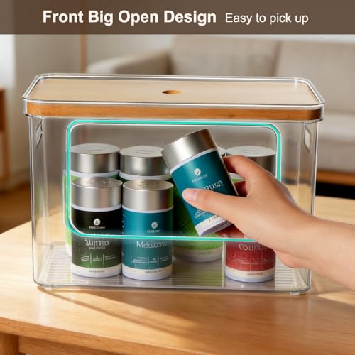 Hudgan Potato and Onion Storage Bin for Pantry Organizers Straight Side Stackable 2 Set - Image 3