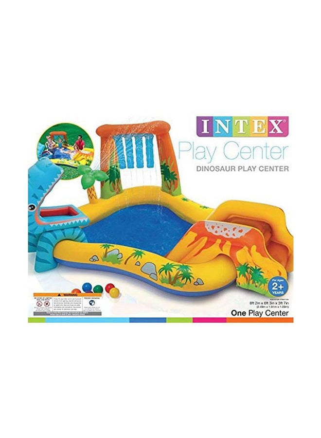INTEX Dinosaur Play Centre Inflatable Pool With Balls 249.68x108.9x191cm - Image 1