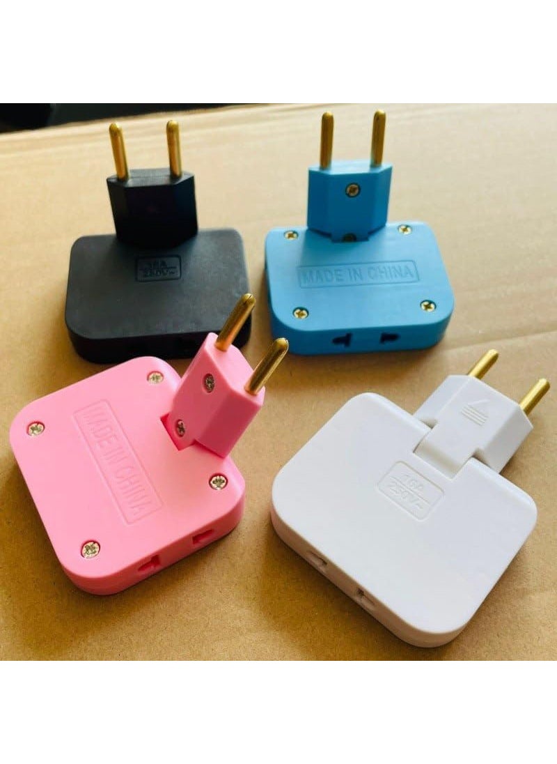 SOCATHEY SOCATHEY Wireless 3 in 1 Adapter Universal Mini Slim Multi Foldable Plug 180 Degree Extension 1 Pcs 01  - Image 1