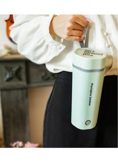 Generic Portable Electric Kettle, Stainless Steel Liner Travel Electric Cup Home Mini Heating Teapot Fast Cooking Single Cup Water Heater Green  - Image 5
