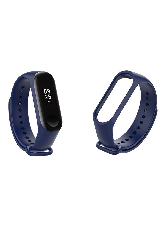 NIBEMINENT Replacement Watch Strap For Xiaomi Miband 3 Smart Bracelet Dark Blue  - Image 1