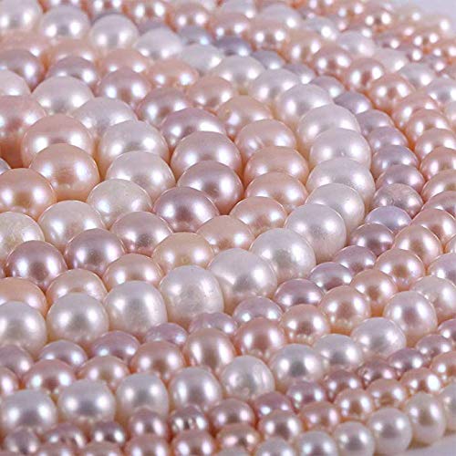 LE SKY Natural Round Freshwater White Pearl Loose Beads 4-5mm 14.2 inch for Jewelry Making - Image 5
