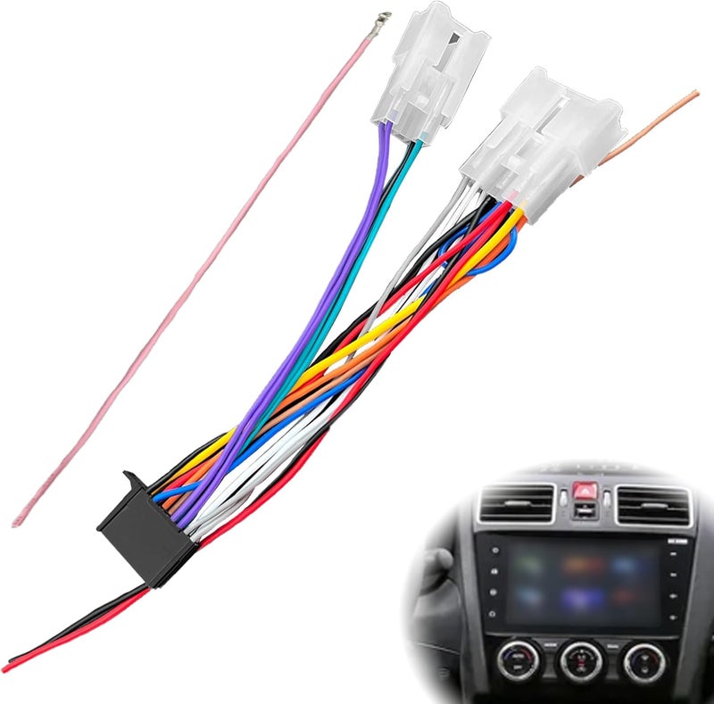 RBOKO 70-1761 Radio Wiring Harness for Pioneer Headunits Compatible with Toyota and Scion Models - Image 1