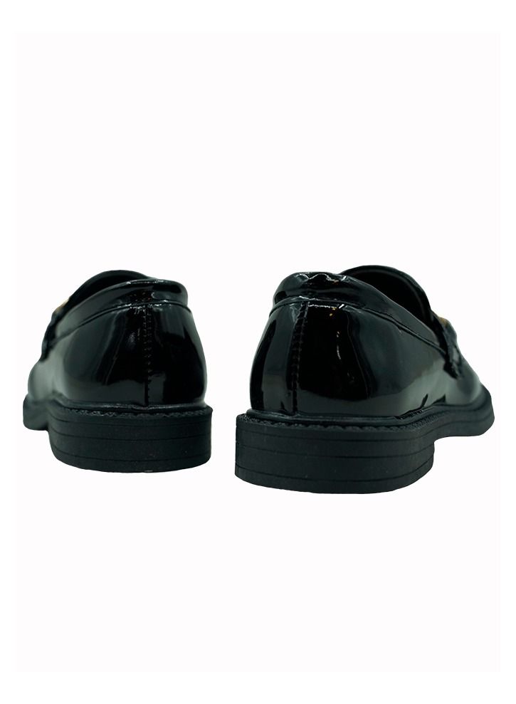 Girl's Black  Soft Soled Shoes  - Image 4