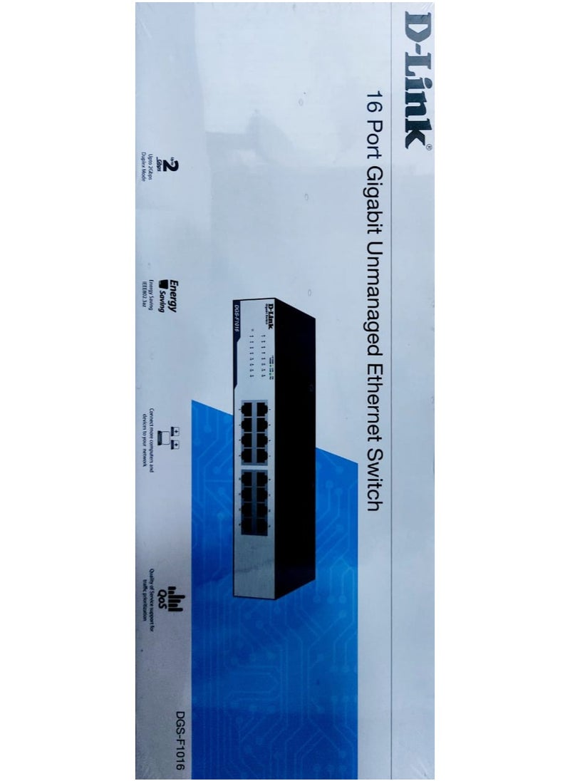 Generic DGS-F1016 16 Port Unmanaged Ethernet Switch  - Image 2