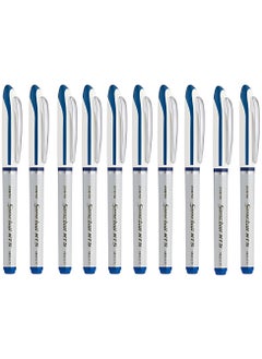 ZEBRA Sonicball NT5 Liquid Ink Pen 10 Pack Blue Smooth Writing Experience  - Image 1