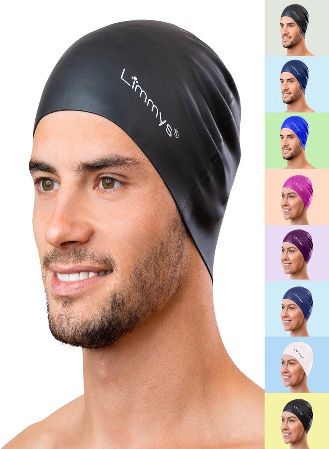 Limmys Premium Swimming Cap for Men & Women - Soft Silicone Swimming Cap for Adults - Comfortable, Streamlined Fit, Chlorine Resistant, Hypoallergenic, Swimming Cap for Training & Leisure - Image 1