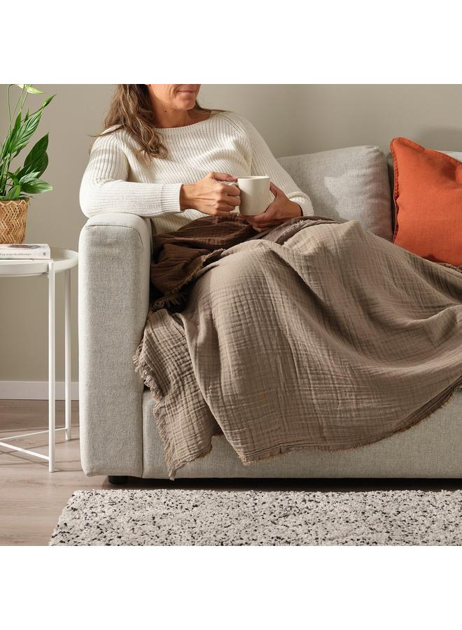 erorex Throw, light grey-brown, 150x200 cm - Image 2