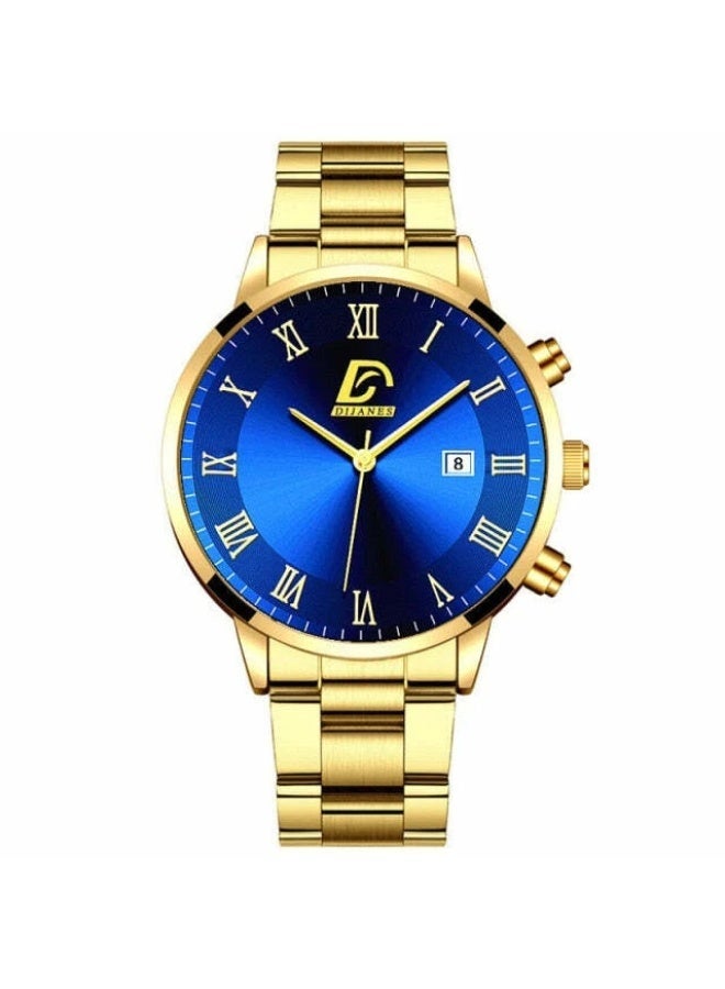 DIJANES A modern quartz watch for men's stainless steel with a date width - Image 1