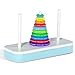 TANCH Hanoi Tower Puzzle All in One Logical Thinking Tower of Hanoi Brain Teaser Puzzle Stacking Boxes Game Toys for Kids and Adults 10 Rings - Image 2