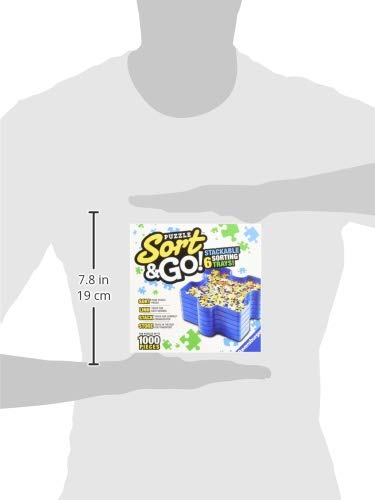 Ravensburger - Sort and Go - Jigsaw Puzzle Accessory - Sturdy Stacking Trays for Sorting Pieces - Premium Quality - Ideal Gift for Enthusiasts - Black - Can Hold Up to 1000 Pieces - Image 3