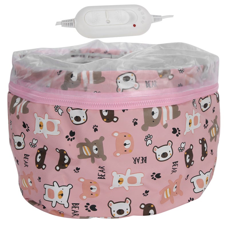 Electric Heating Cap 3 Gear Temperature Control Fast Heating Hair Steamer Cap - Removable Washable Liner Deep Conditioning Cap for At Home Hair Care - Image 3