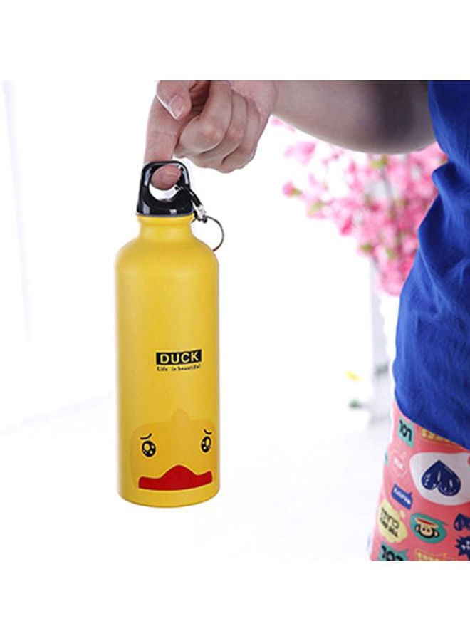 واي آند دي زجاجة مياه بنمط حيوان كرتوني أصفر/أسود/أحمر 500مل - Image 3