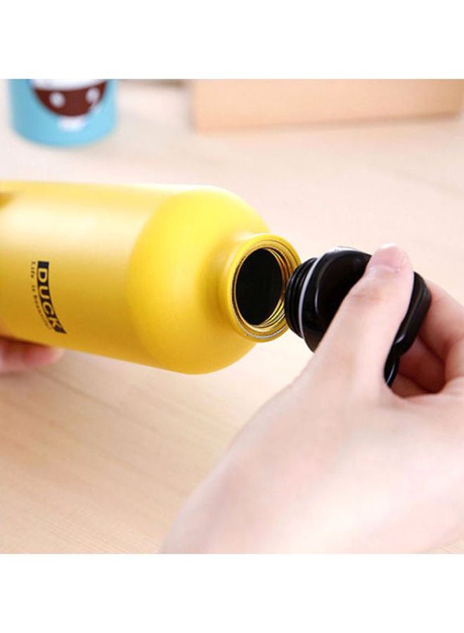 واي آند دي زجاجة مياه بنمط حيوان كرتوني أصفر/أسود/أحمر 500مل - Image 2