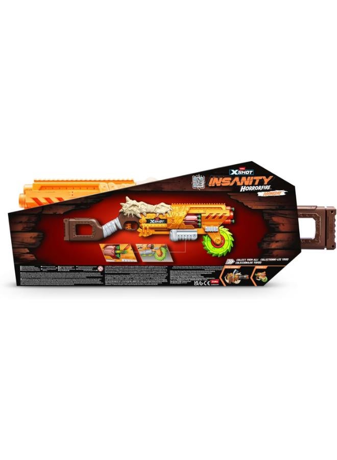 ZURU X-Shot Insanity Horrorfire DD Blaster - Action Aiming Game for Kids, Perfect Outdoor Activity for, Teen, Adult, Boys & Girls, Gift for Kids - Image 2