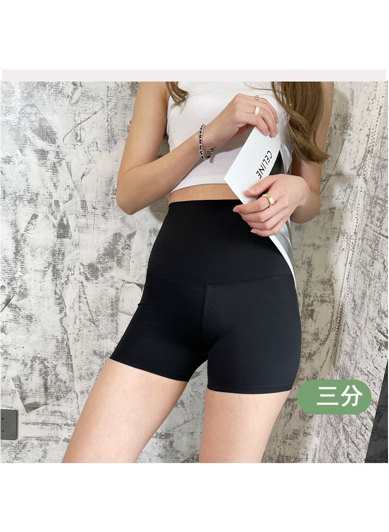 Generic Women Summer Sporty Fitness High Waist Slimming Sweat Pants Three-five-point Pants Explosive Bottom Shorts Five points  - Image 2