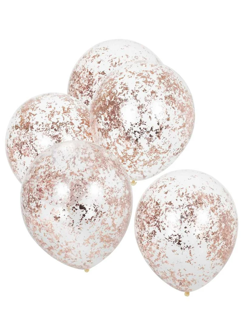 Ginger Ray rose gold foil confetti filled balloons