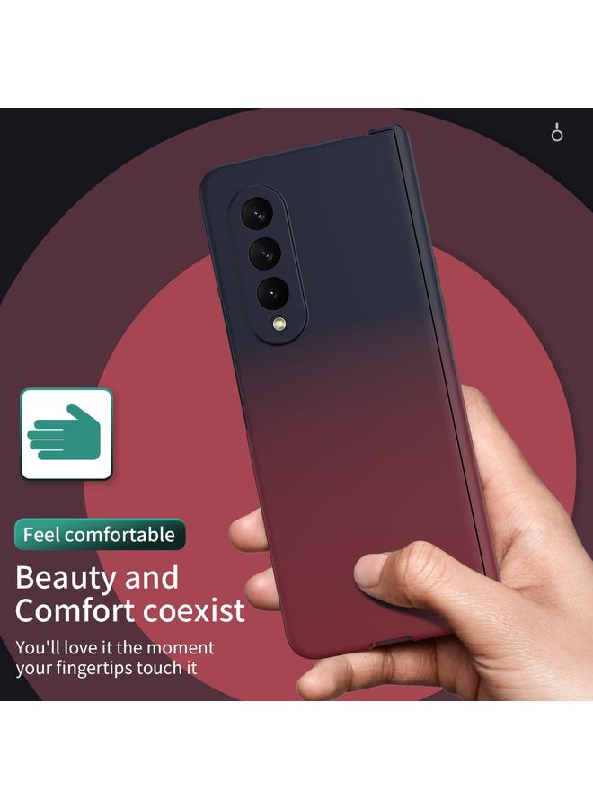 اس-توب جراب لهاتف Samsung Galaxy Z Fold3 5G، جراب هاتف قابل للطي بمفصلة متدرجة الألوان مع فيلم - Image 3