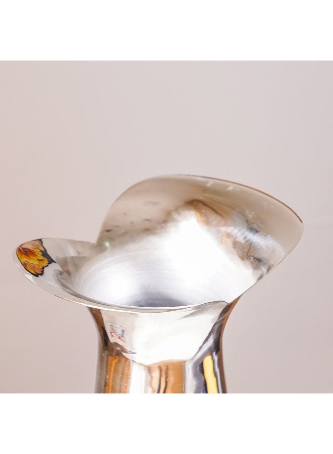 Danube Home Regal Heritage Vase - 16X12X30Cm Nickel Finish Elegant Aluminium Multi-Color Home Decor Collection Stylish Vases For Living Room, Dining Area & Office | Decorative Home Accessories - Image 2