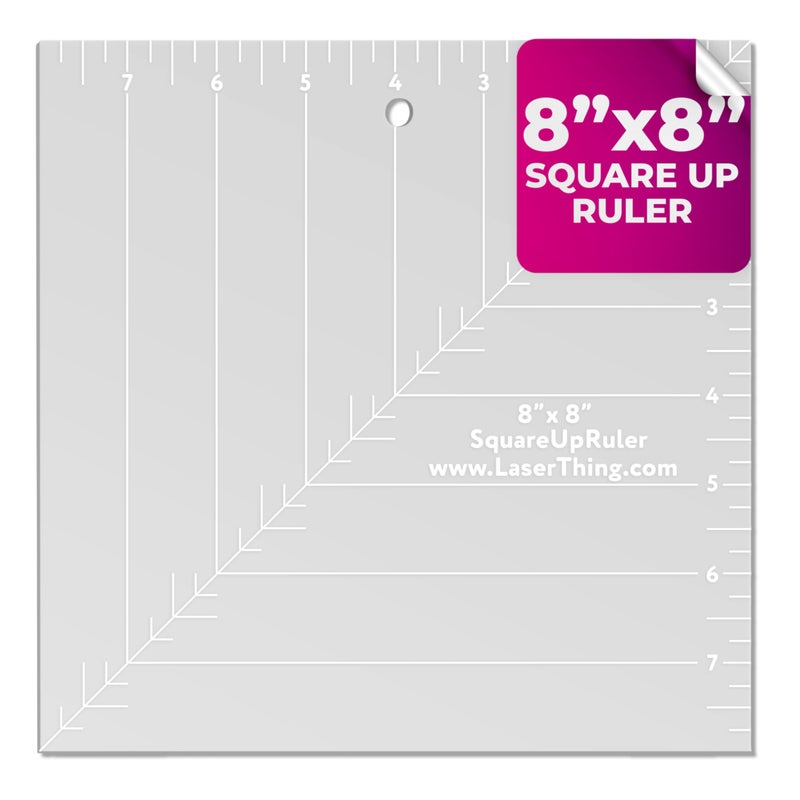 Square Up Ruler 8Inch by 8Inch 8x8