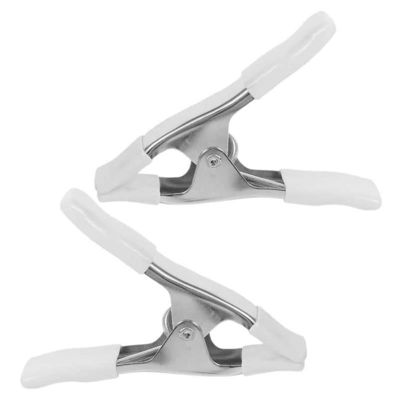 BESTYASH 2pcs Heavy Duty Spring Clamps for Backdrop Stand Woodworking Photography Projects Secure Grip - Image 2