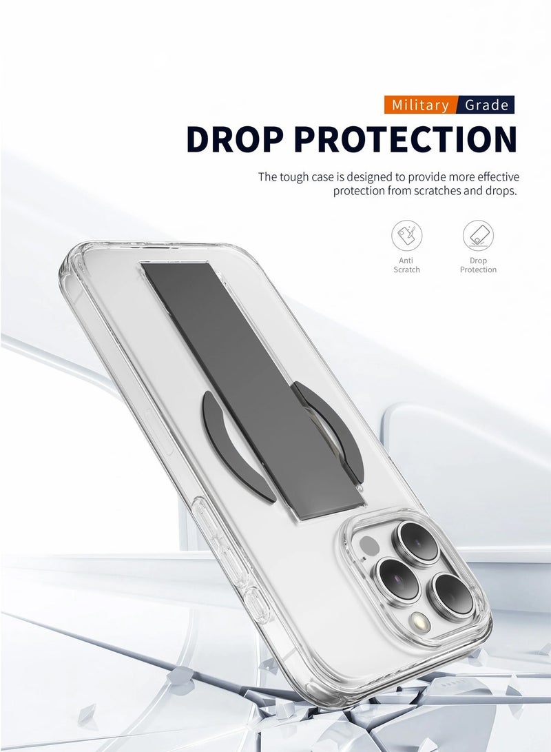 Techie حافظة شفافة لأبل آيفون 16 برو مع مغريپ، رفيعة جداً، غطاء خلفي مغناطيسي ماج سيف، سيليكون فاخر، حماية من السقوط، مقاومة للخدوش، مضادة لبصمات الأصابع - Image 2