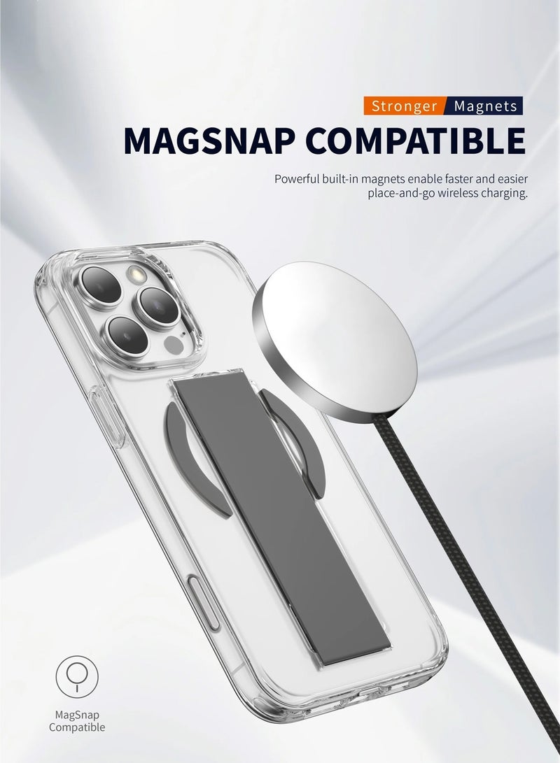 Techie حافظة شفافة لأبل آيفون 16 برو مع مغريپ، رفيعة جداً، غطاء خلفي مغناطيسي ماج سيف، سيليكون فاخر، حماية من السقوط، مقاومة للخدوش، مضادة لبصمات الأصابع - Image 3