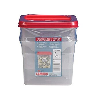 Cambro 6 Quart Translucent Square Food Storage Containers and Covers 2 pack - pzsku/ZF2DA66B60D52B93B0EEBZ/45/1749491800/594c77f5-9493-4667-a5a8-ad573c654d83