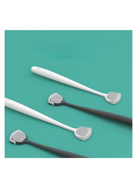 4PCS Tongue Cleaner Scraper Portable Reusable Tongue Scraper Tongue Cleaning for Oral Cleaning and Reducing Bad Breath