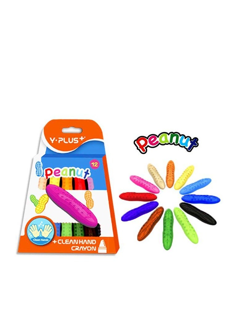 YPlus 12 Colors Space Crayon, Non-Toxic Crayons , Easy To Grip Washable Crayons, Safe Colouring Art school Supplies Gift Set For Kids - Image 1