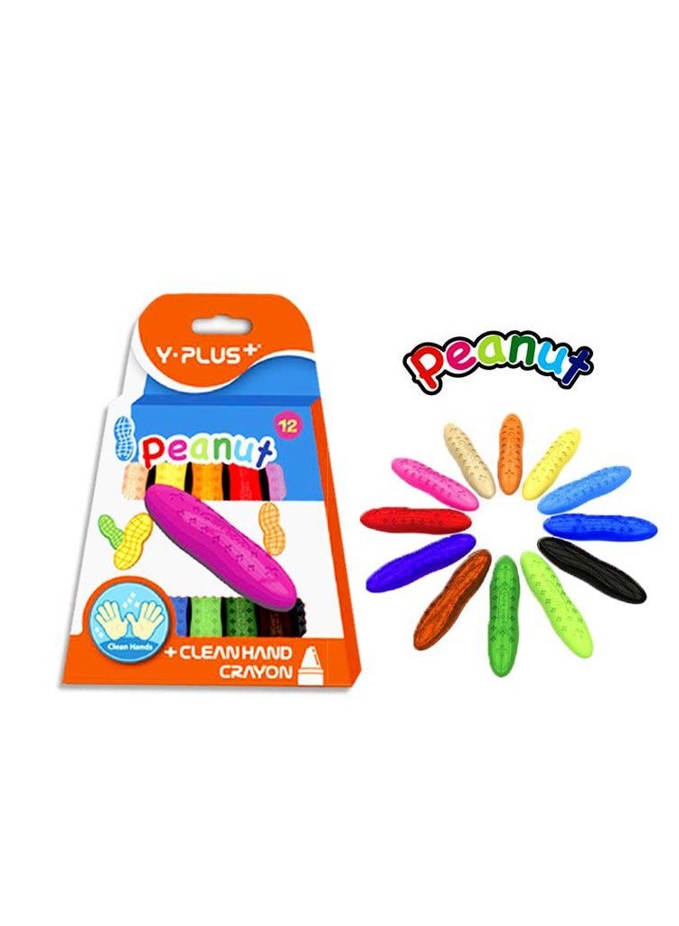 YPlus 12 Colors Space Crayon, Non-Toxic Crayons , Easy To Grip Washable Crayons, Safe Colouring Art school Supplies Gift Set For Kids - Image 2