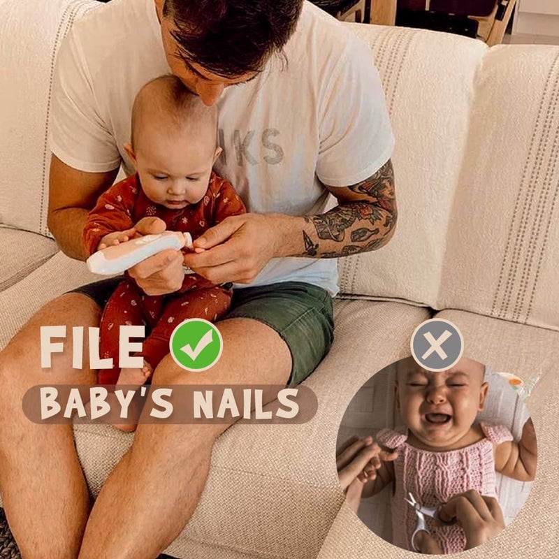 haakaa Electric Nail Trimmer Replacement Pads Baby Nail Trimmer Heads Compatible with All haakaa Nail Trimmers, 4pcs - Image 2