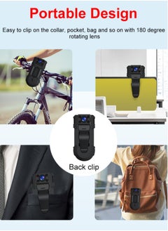 GULFLINK GULFLINK 1080P WIFI 180 Degree Rotatable Lens Clipper Mini Video Recorder Security Camera  - Image 2