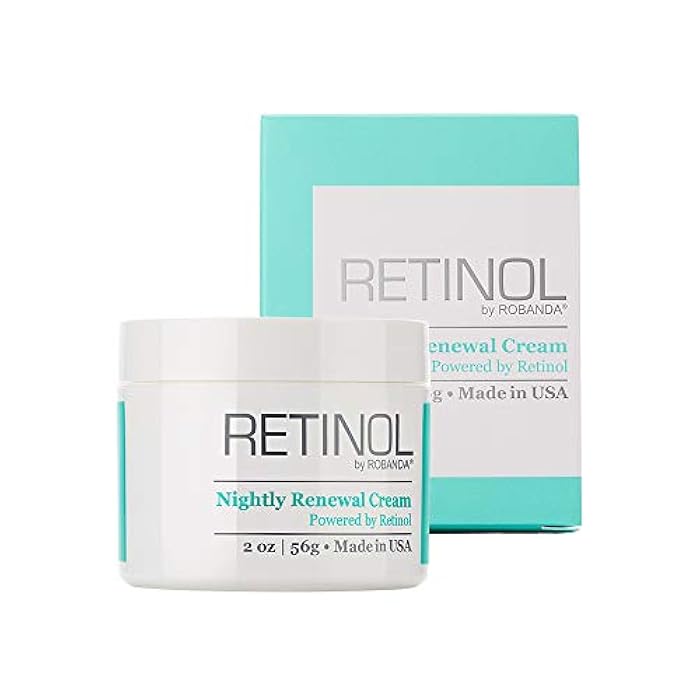 Robanda Retinol Nightly Renewal Cream │ All in One Age Repairing Night Cream Targets Wrinkles and Fine Lines - Image 1