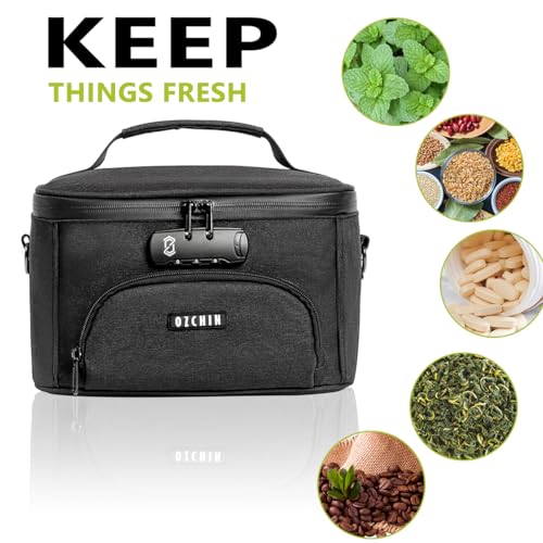 OZCHIN Smell Proof Bag with Combination Lock, Smell Proof Box Activated Carbon Fiber Smoking Accessories, Smell Proof Container, Great Gifts for Father’s Day, Premium Odor Proof Bag - Image 2