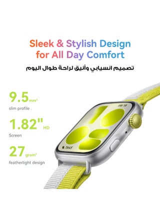 ساعة ذكية WATCH FIT 5، شاشة FullView بحجم 43 مم، متوافقة مع iOS و Android، تصل إلى 10 أيام من عمر البطارية، مراقب النوم والصحة، مراقب معدل ضربات القلب، SpO2، GPS، تمارين صغيرة - view 2