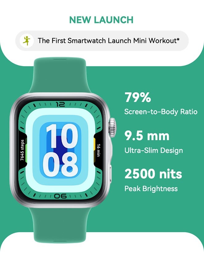 HUAWEI WATCH FIT 5 Smart Watch, 43mm FullView Display, iOS & Android, upto 10 Days Battery Life, Sleep & Health Monitor, Heart Rate Monitor, SpO2, GPS,Mini Work-out, Green - Image 1