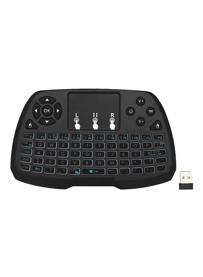 Wireless Mini Touchpad Keyboard Black