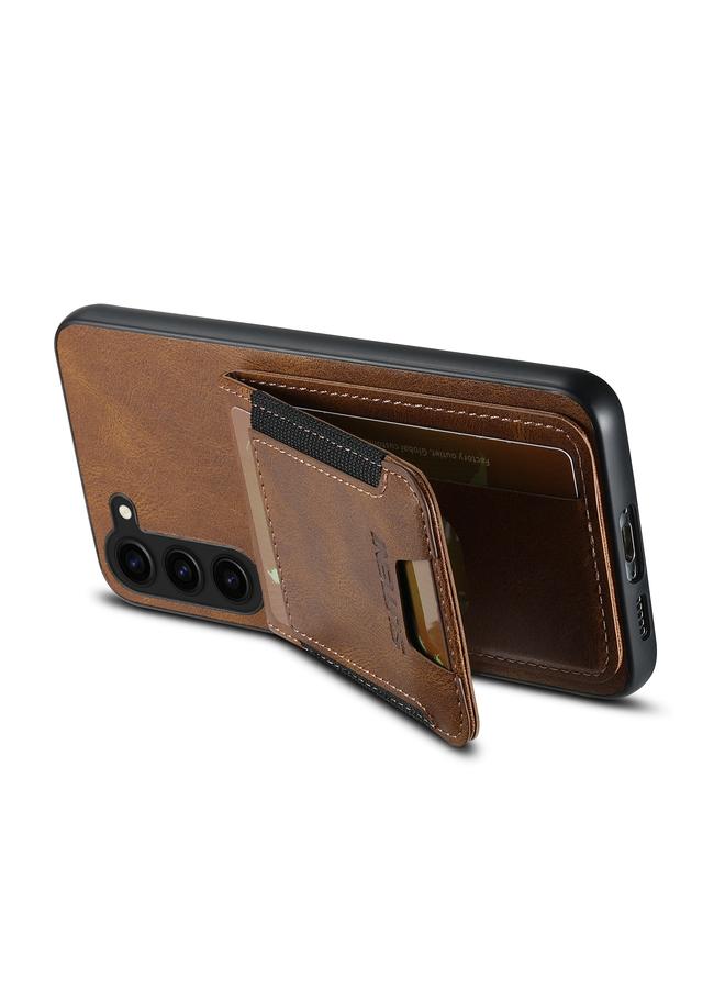 Suteni Case For Samsung Galaxy S22+ 5G H03 Oil Wax Leather Wallet Stand Back Phone Case - Image 4