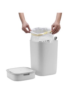 EKO Morandis Automatic Open and Close Sensor Trash Bin White 12 L EK6288P-12L-WH  - Image 4