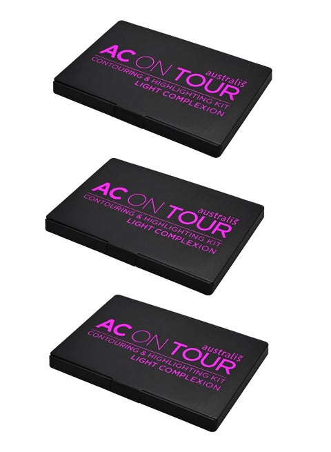 Pack Of 3 - AC On Tour Contour Highlight Palette LIGHT Complexion