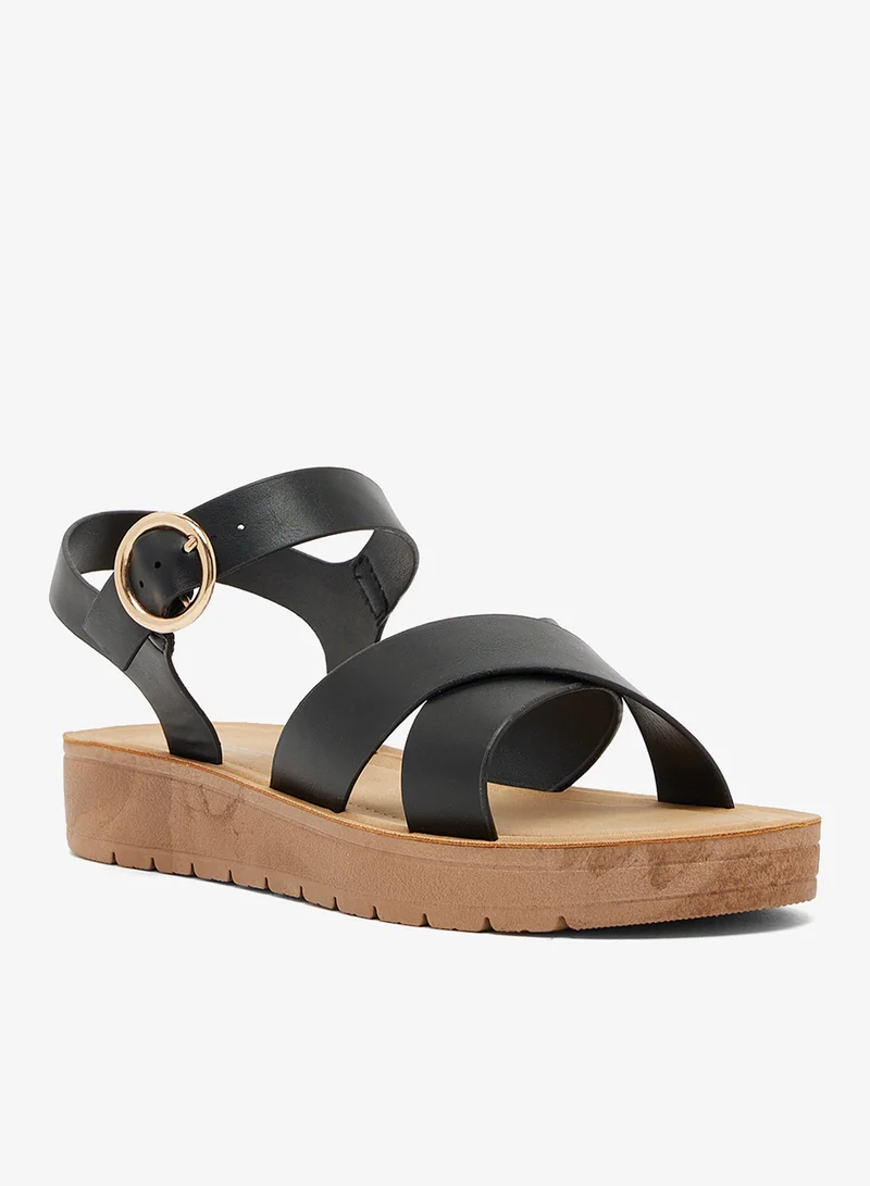 سافانا كولكشن صندل مسطح بكعب منخفض