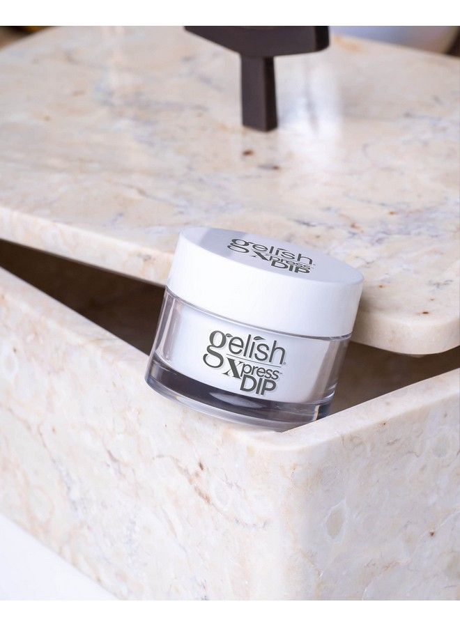 Gelish بودرة طلاء الأظافر البيضاء Xpress Dip Clear As Day 1.5 أونصة - Image 4
